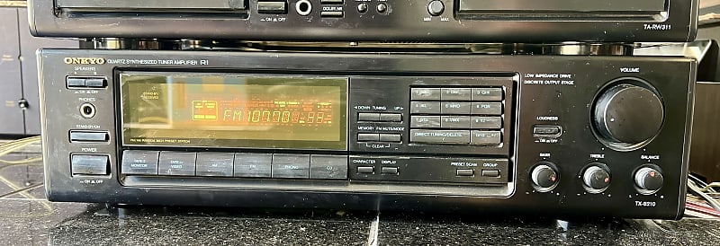Onkyo TX-8210 R1 Quartz Synthesized Tuner Amplifier w/ Manual; Tested