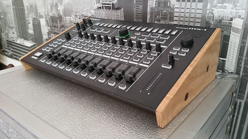 Roland AIRA MX-1 Mix Performer Solid Oak Stand from Synths And Wood