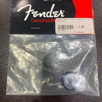 Fender Knobs, Lower Concentric Black Jazz Bass for sale
