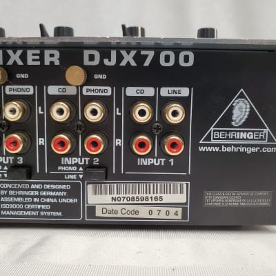 BEHRINGER DJX700 5-CHANNEL PROFESSIONAL DJ MIXER WITH