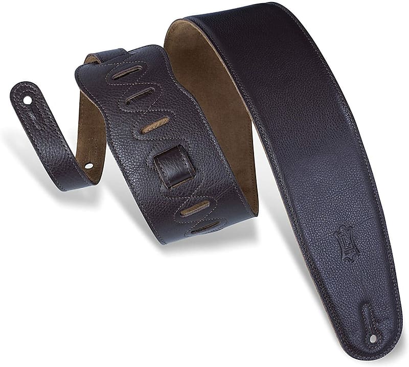 Levy's Garment Leather Bass Strap - Dark Brown image 1