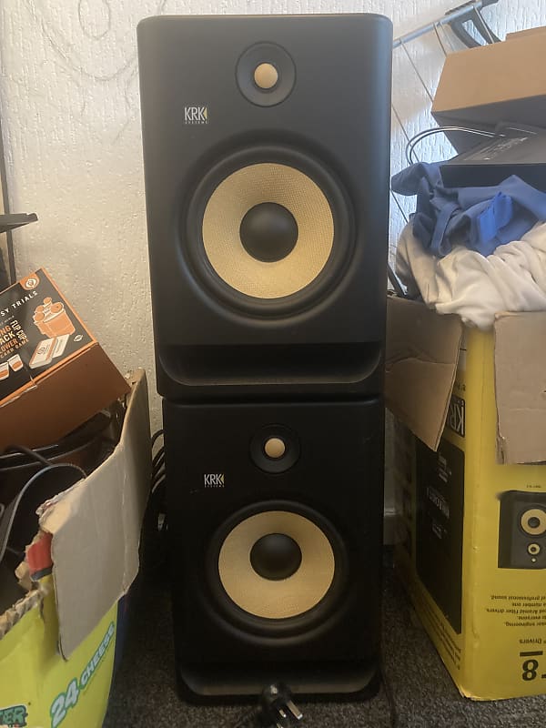 KRK RP-8 Rokit G4 2-Way 8" Active Studio Monitors (Pair) 2019 - 2021 - Black image 1
