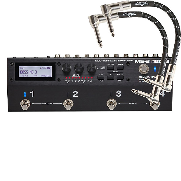 Boss MS-3 Multi Effects Switcher with 2 FREE Patch Cables | Reverb
