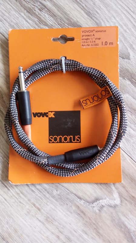 VOVOX SONORUS PROTECT A INSTRUMENT CABLE - STRAIGHT, 3.3 FT/1.0 m