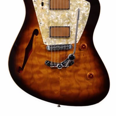 Rufini Guitars Montefalco Custom, 2022, Tobacco Burst w/ med-light aging, Quilted Maple top. NEW (Authorized Dealer) image 4