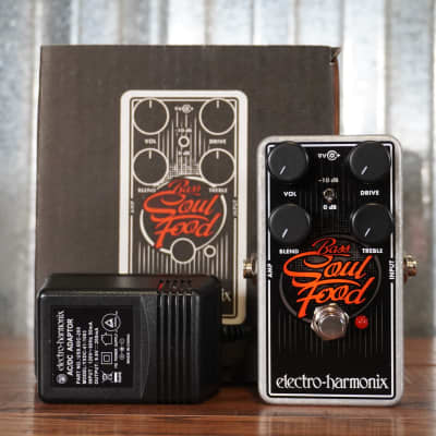 Electro-Harmonix EHX Bass Soul Food Overdrive Boost Effect Pedal image 1