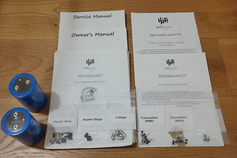 Marantz 250M restoration kit filter capacitor repair rebuild fix  			