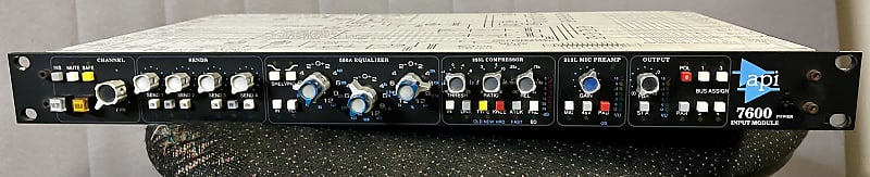 API 7600 Input Module Mic Pre / EQ / Compressor 2000s - Black image 1