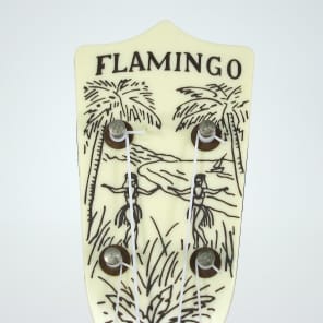 Immagine Vintage 1950s Maccaferri Flamingo Soprano Uke Ukulele White Plastic & Playable w St George Gig Bag! - 5
