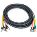 Elite Core Shielded Quad CAT6 Cable with 2' Fantails on each end 25'