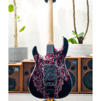 James Tyler USA Studio Elite HD-Crazy Water Semi-Gloss SSH w/Rosewood FB, Black Pearl Pickguard, Faux Matching Headstock, Midboost & Bypass Button image 7