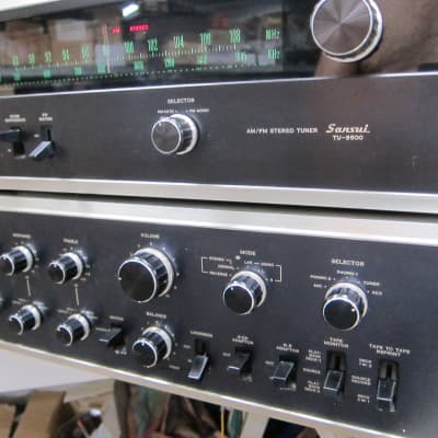 Vintage Sansui AU-9500 + TU-9500 Amp + Tuner, Top Line, Ex Sound, Powerful,  Original, Quiet, Plug + | Reverb