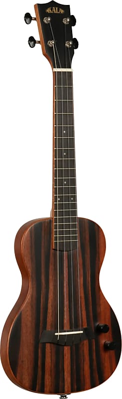 Kala Solid Body Okoume Tenor Ukulele, Striped Ebony | Reverb