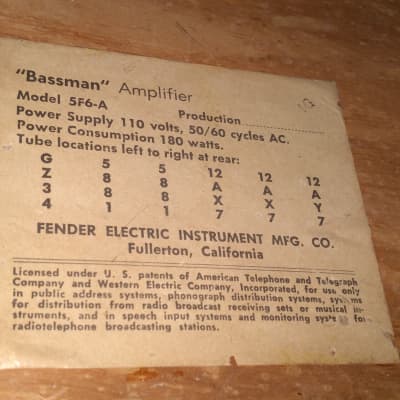 Fender Bassman Tweed amplifier image 7