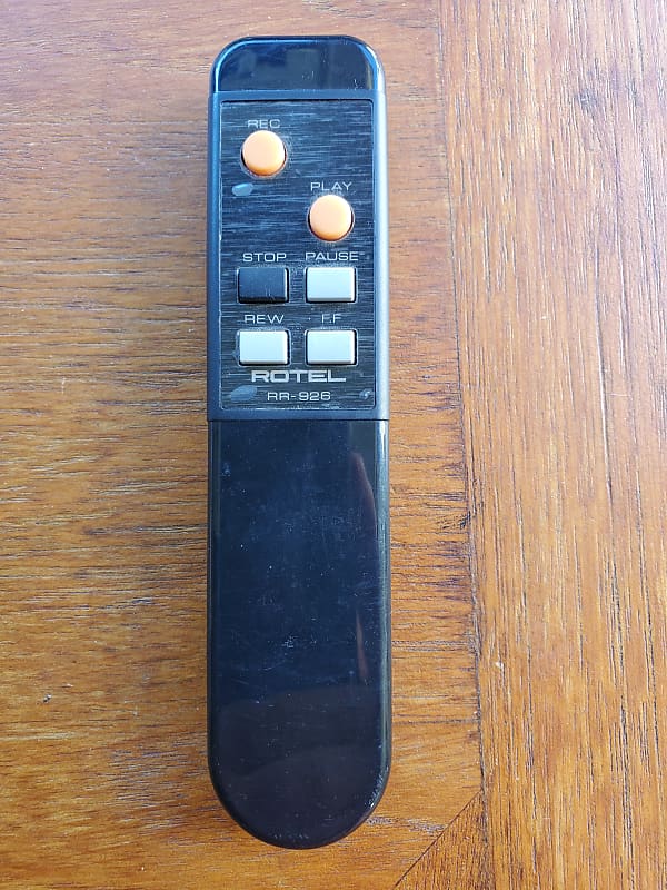 Rotel RR-926 Mid-1990s - Black wireless remote control  			