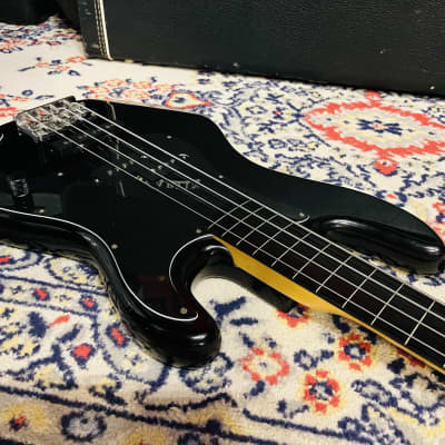 1986 Hohner PJ Bass FL Fretless - Black image 7