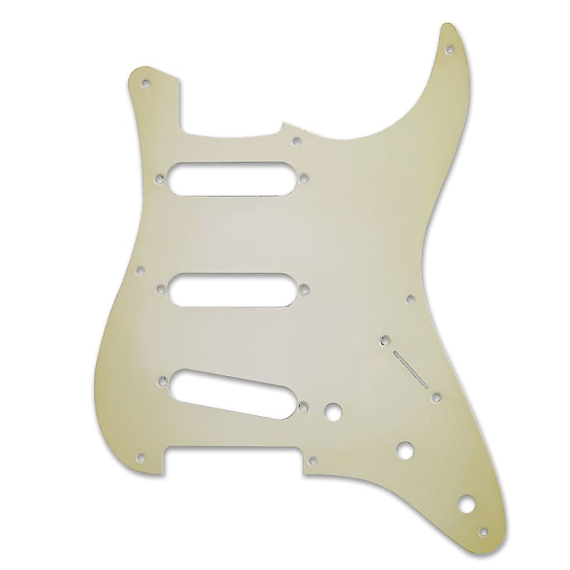 Q-Parts Aged Collection '57 Strat Pickguard, S/S/S - AGED WHITE image 1