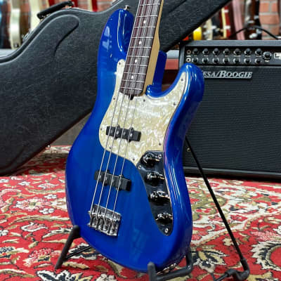 Fender Jazz Bass Deluxe 50th Anniversary SS Blue Sunburst Case USA 1996 image 3