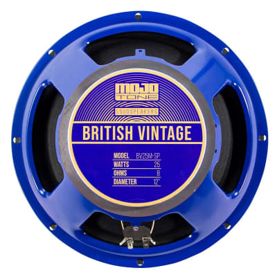 Mojotone BV-25M-SP 25W 12" British Vintage Speaker 8 OHM With AGED Speaker Cone image 1