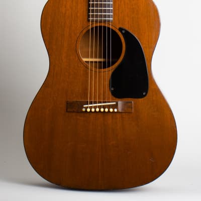 Gibson  LG-0 Flat Top Acoustic Guitar (1962), ser. #55565, black tolex hard shell case. image 3