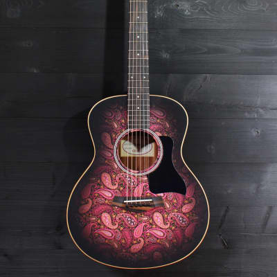 Taylor GS Mini-E Special Edition Cosmic Blush Paisley Acoustic-Electric Guitar (demo) image 2