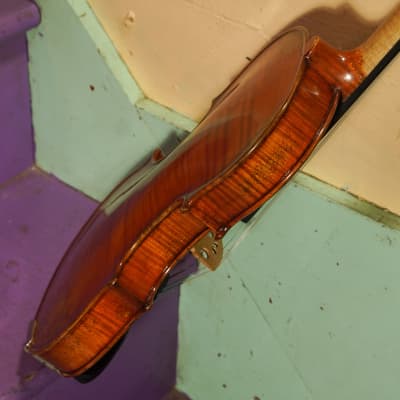 2000s Unmarked Faux-Vuillaume 4/4 Violin w/Antiqued Finish (VIDEO! Ready to Go) image 15
