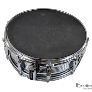Mannheim (Vintage?) 14" 10-Lug Snare Drum with Mannheim Stand, Practice Pad, and Backpack Case image 7