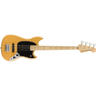 [PREORDER] Fender Limited Edition Player Mustang Bass PJ Guitar, Maple FB, Butterscotch Blonde image 1