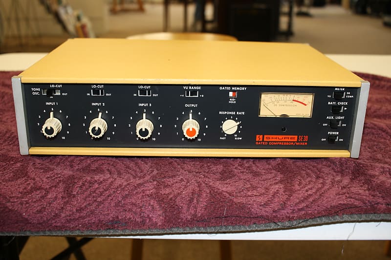 Shure SE30 Gated Compressor/Mixer 1970s Reverb