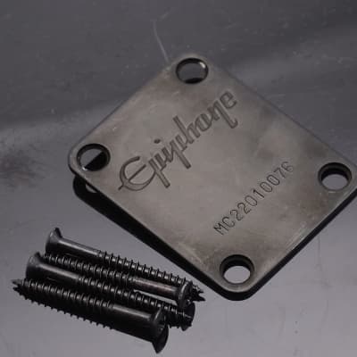 Epiphone Les Paul LP Guitar Neck Plate in Black