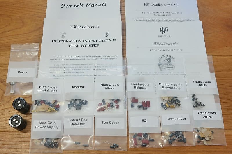 McIntosh C33 restoration kit filter capacitor repair rebuild fix  			