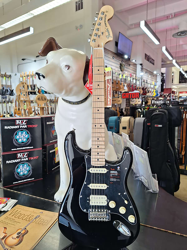 Fender American Performer Stratocaster HSS with Maple Fretboard Black**7 pounds 6 ounces** image 1