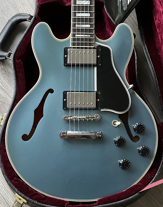 Gibson ES-359 Custom Shop Semi-Hollowbody Pelham Blue Finish | Reverb