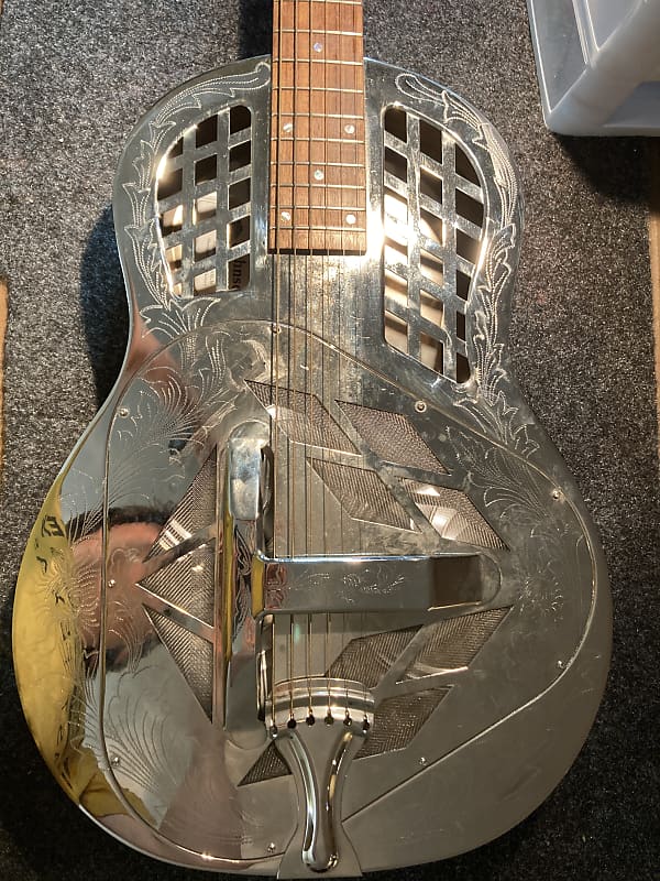 Johnson JM-999 Resonator Engraved | Reverb