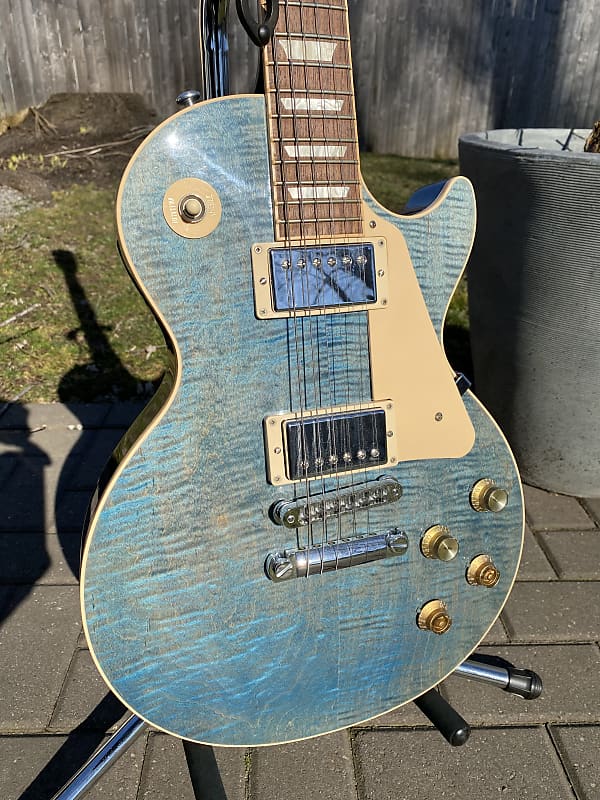 Gibson Les Paul Traditional 2014 - Ocean Blue | Reverb Gibson Les Paul Traditional 2014 - Ocean Blue | Reverb