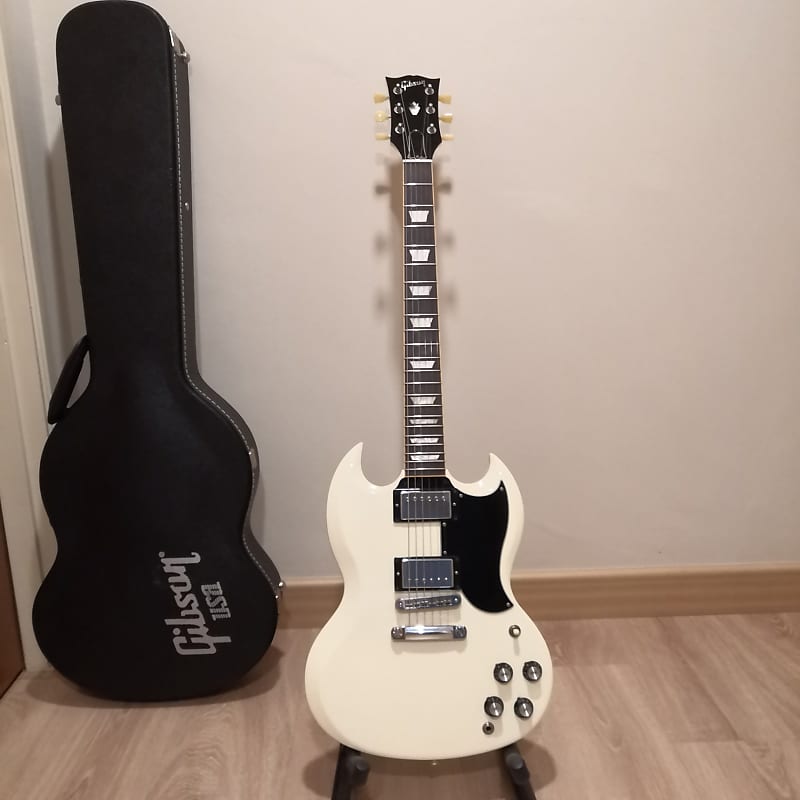2012 Gibson 61' SG Reissue In Vintage White image 1