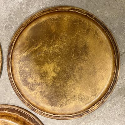 Manito Percussion PreMounted FatCat Conga Heads Matched Set 2024 - Amber image 4