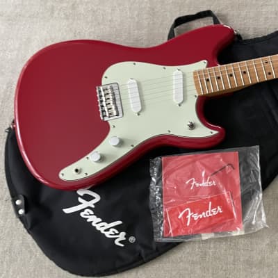 2016 Fender Duo-Sonic Electric Guitar 24” Short Scale Flamey Maple Neck Torino Red + Gig Bag + Candy / Clean for sale