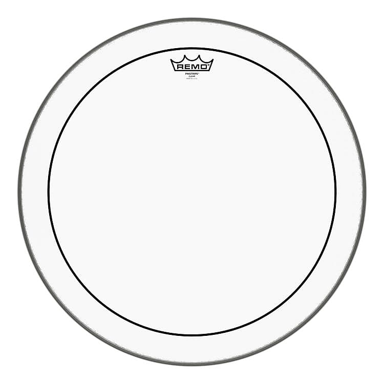 Remo Pinstripe Clear Bass Drumhead - 20-inch image 1