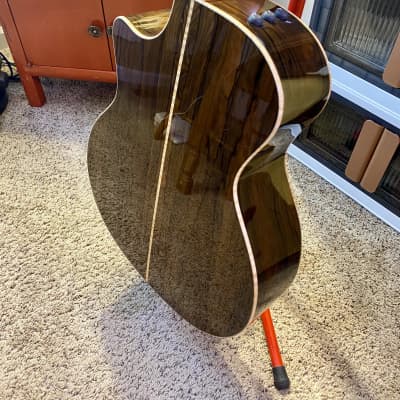 Taylor Guitar - Custom Grand Auditorium Custom GA 2022-23’ - Sinker Redwood Top, Ziricote Back and Sides, Maple Binding image 5
