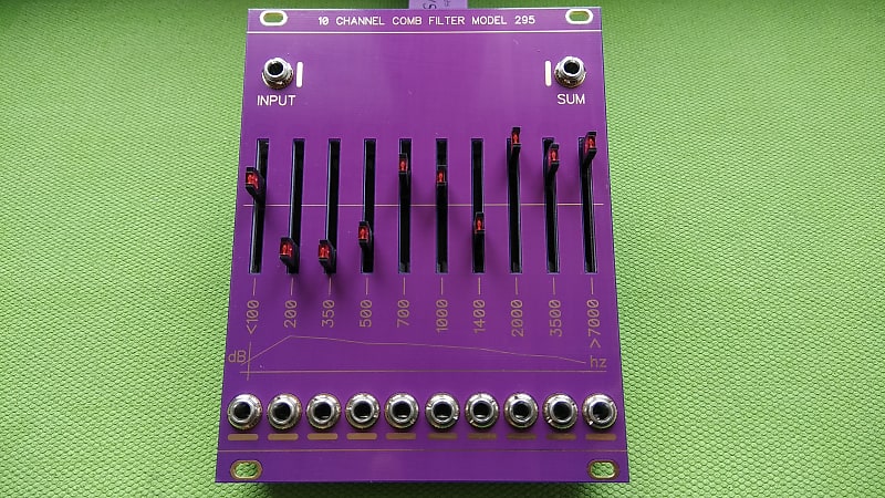 Buchla 10 Channel Comb Filter Model 295 Eurorack Clone 2019 Purple image 1
