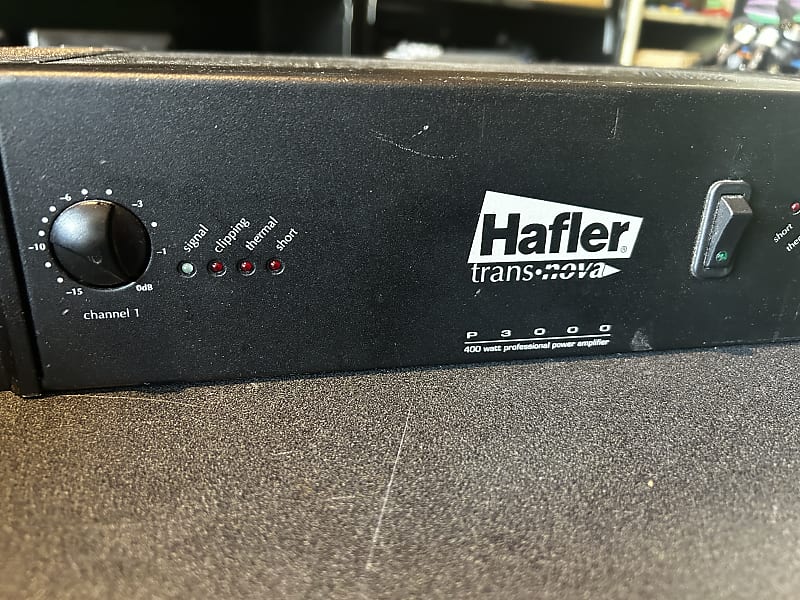 Hafler transnova P3000 400 Watt Professional Power Amplifier Reverb