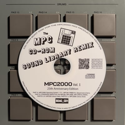 MPC CD-ROM Sound Library Remix / Boot Disk for the Akai MPC2000 MPC-2000 Disc