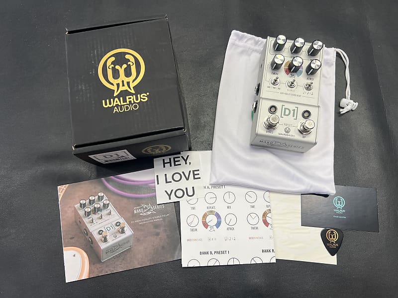 Walrus Audio Mako D1 High-Fidelity Stereo Delay V2 pedal. B-stock image 1