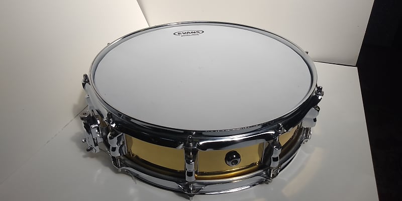 Mapex 4 x 14" Brass Shell Snare Drum - Looks And Sounds Excellent! image 1
