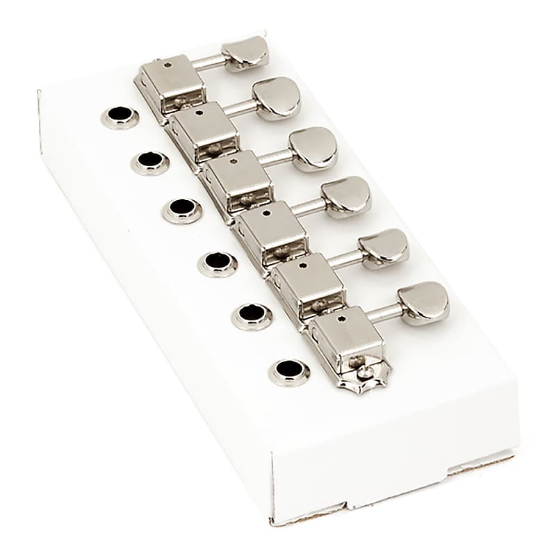 Fender American Vintage Stratocaster/Telecaster Tuners 6 In-Line Right Handed (Nickel) image 1
