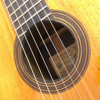 1907 Enrique Garcia Classical Guitar with Tornavoz No. 81 French Polish image 16