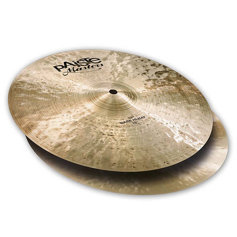 Paiste Masters Dark Hi Hat Cymbals 15" image 1