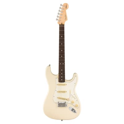 Fender Jeff Beck Stratocaster Electric Guitar with 9.5-Inch Rosewood Fingerboard, Stratocaster Alder Body, and Maple Neck (Right-Handed, Olympic White) for sale