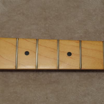 WD Music SMV21 Licensed Fender  Maple Stratocaster Neck 21 Medium  Frets Free Bone Nut NOS #2 image 4